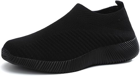 Women's Athletic Walking Shoes Slip On Casual Lightweight Breathable Mesh Tennis Workout Sneakers in Saudi Arabia