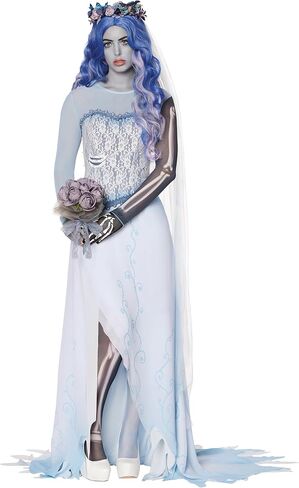 Spirit Halloween Adult Corpse Bride Costume | Officially Licensed | Tim Burton's Corpse Bride | Warner Bros. | Zombie Costume in Saudi Arabia