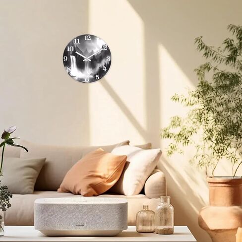 XNM التناظرية الأزرق الشاطئ الساعات الحائط لغرفة المعيش in Kuwait