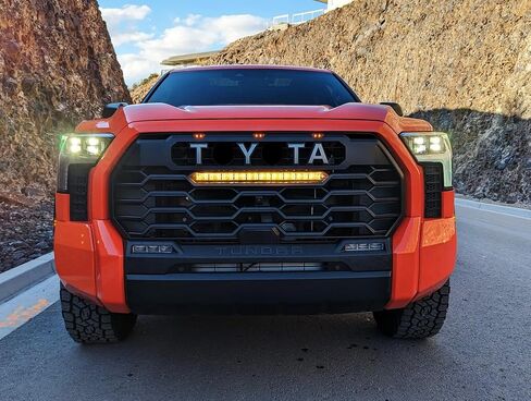 عدسة فلتر صفراء انتقائية 2500K من iJDMTOY، متوافقة مع Toyota 2022-up Tundra، 2023-up Sequoia TRD Pro OEM Grille Lightbar (تصميم غير دائم، سهل الارتداء والخلع) in Saudi Arabia
