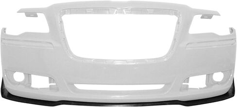 IKON MOTORSPORTS, 3PCS Front Bumper Lip Compatible with 2011-2014 Chrysler 300, 3 PCS Front Bumper Protector Body Splitter Spoiler PU Unpainted Black IKON Style in Saudi Arabia