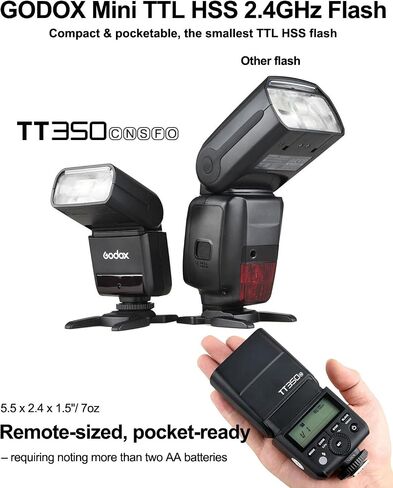 Godox TT350 Mini Thinklite TTL Flash for Canon Cameras (TT350-C for Canon with Xproll-C) in Saudi Arabia