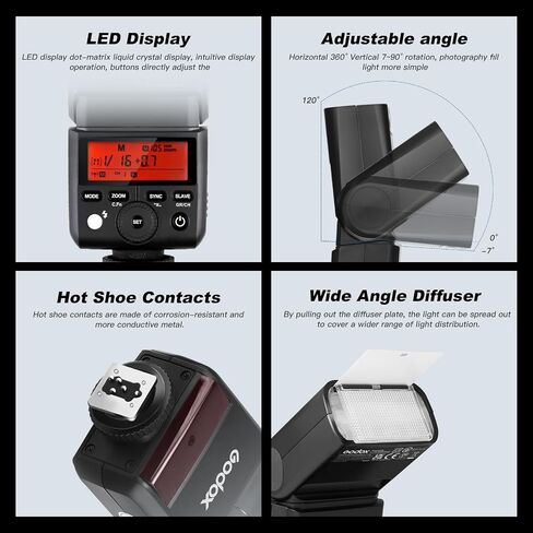 Godox TT350 Mini Thinklite TTL Flash for Canon Cameras (TT350-C for Canon with Xproll-C) in Saudi Arabia