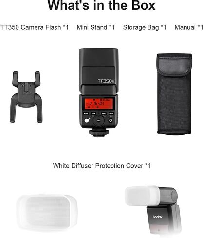 Godox TT350 Mini Thinklite TTL Flash for Canon Cameras (TT350-C for Canon with Xproll-C) in Saudi Arabia