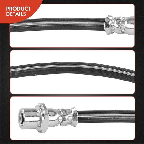 A-Premium Rear Driver or Passenger Brake Hydraulic Hose Compatible with Lexus Models - GS300 2006, GS350/GS450H 2007-2011, GS430 2006-2007, GS460 2008-2011 - Replace# 9094702D88 in Saudi Arabia