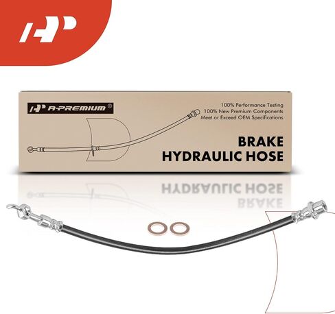 A-Premium Rear Driver or Passenger Brake Hydraulic Hose Compatible with Lexus Models - GS300 2006, GS350/GS450H 2007-2011, GS430 2006-2007, GS460 2008-2011 - Replace# 9094702D88 in Saudi Arabia