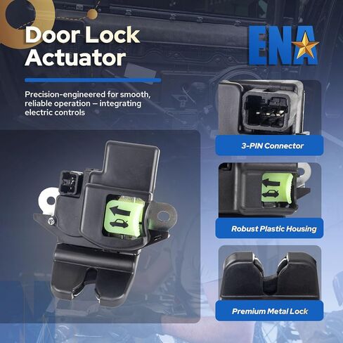 ENA 81230-A7030 Rear Tailgate Trunk Latch Lock Actuator Compatible with Kia Forte Forte Koup 2013-2018 1.6L 1.8L 2.0L L4 Liftgate Tail Gate Latch Locks Actuator Motor Rear Door Hatch Lock Assembly in Saudi Arabia