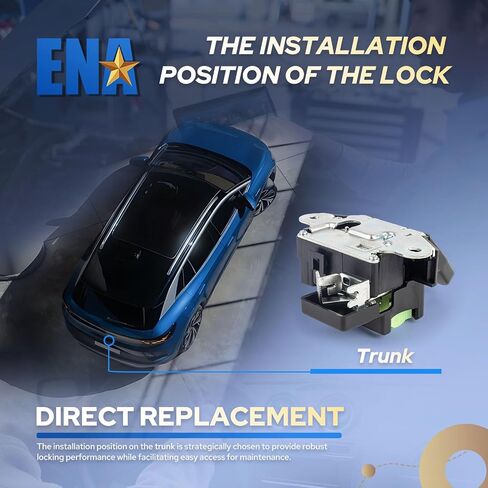 ENA 81230-A7030 Rear Tailgate Trunk Latch Lock Actuator Compatible with Kia Forte Forte Koup 2013-2018 1.6L 1.8L 2.0L L4 Liftgate Tail Gate Latch Locks Actuator Motor Rear Door Hatch Lock Assembly in Saudi Arabia