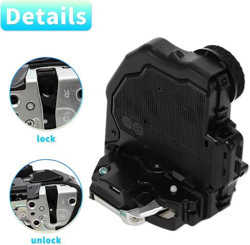 X AUTOHAUX استبدال المحرك الخلفي الأيمن لقفل الباب من جانب الركاب لسيارة Toyota Tundra 2007-2012 لسيارة Toyota Sequoia 2008-2012 مجموعة محرك مزلاج الباب رقم 690500C030 أسود in Saudi Arabia