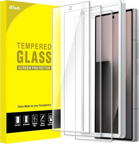 واقي شاشة أمامي JETech لهاتف Samsung Galaxy Z Fold 5، طبقة من الزجاج المقسى مع أداة تركيب سهلة، صديق للحافظة، شفاف عالي الدقة، 3 عبوات in Saudi Arabia