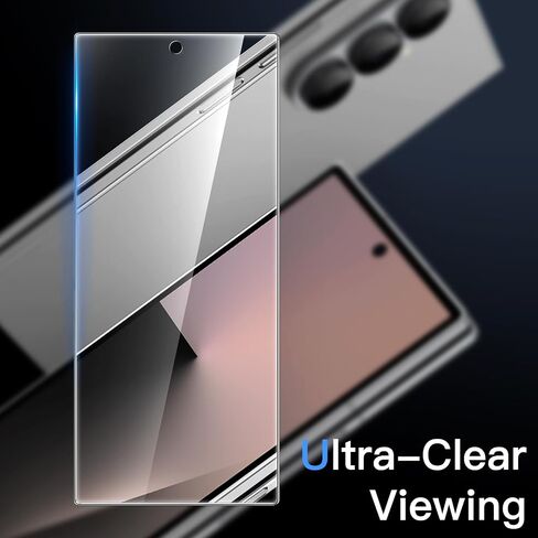 واقي شاشة أمامي JETech لهاتف Samsung Galaxy Z Fold 5، طبقة من الزجاج المقسى مع أداة تركيب سهلة، صديق للحافظة، شفاف عالي الدقة، 3 عبوات in Saudi Arabia
