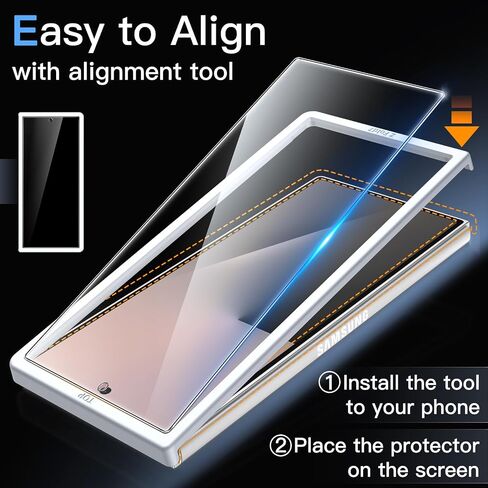 واقي شاشة أمامي JETech لهاتف Samsung Galaxy Z Fold 5، طبقة من الزجاج المقسى مع أداة تركيب سهلة، صديق للحافظة، شفاف عالي الدقة، 3 عبوات in Saudi Arabia