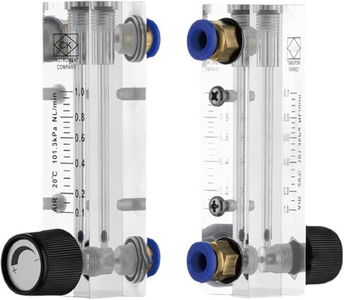 LZM-4T Acrylic Tube Flow Meter Panel Mount Adjustable Rotameter for Liquid Measurement with Control Valve(L-30-120ML-min-6mm) in Saudi Arabia