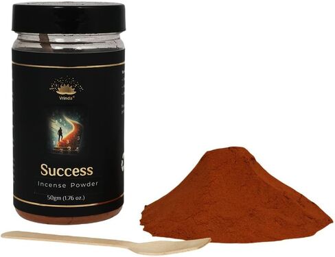 مسحوق البخور الفاخر Vrinda® Success (Black Label) - لجميع الطقوس، 50 جم، صنع في الهند، مسحوق التلطيخ، الفودو، القلنسوة، الوثنية والويكان in Saudi Arabia