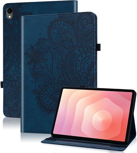 حافظة لجهاز Kindle Fire HD 10 & 10 Plus Tablet (الجيل 13/11، إصدار 2023/2021) مقاس 10.1 بوصة، غطاء من جلد البولي يوريثان بحامل قابل للطي مع فتحات بطاقة لجهاز Fire Tablet HD 10 2023 - بني in Kuwait