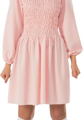 Rubie's Women's Stranger Things Season 1 Short Sleeve Eleven Costume Dress in Saudi Arabia