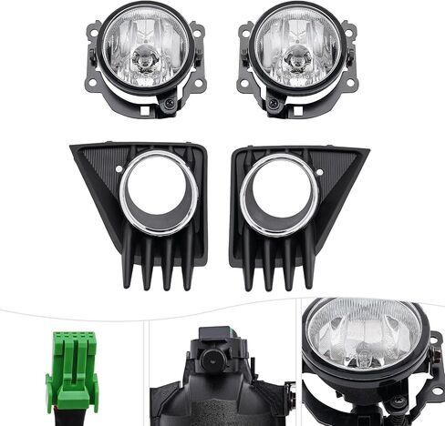 Halogen Fog Lamp Set for 2020-2022 Mitsubishi Attrage Mirage G4 LA Sedan, Pair of Front Left & Right Fog Lights Replacement in Saudi Arabia