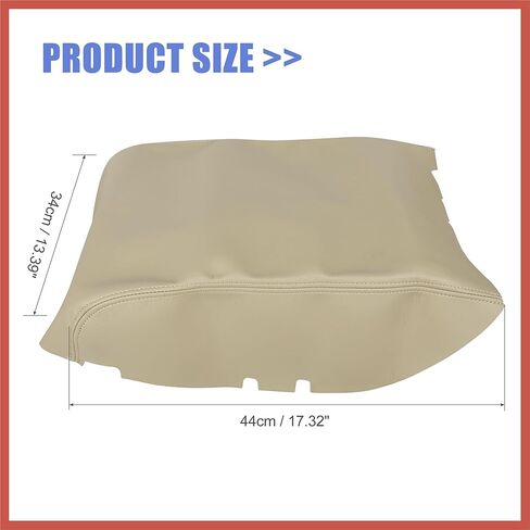 ACROPIX Car Center Console Lid Armrest Seat Box Cover Protector Replacement Microfiber Leather for Toyota Tundra 2008-2013 Beige Car Parts in Saudi Arabia