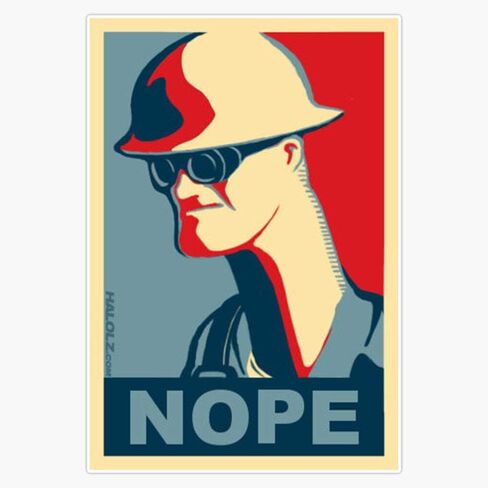 Team Fortress 2 - Engineer Nope Sticker Vinyl Bumper Sticker Decal Waterproof 5" in Saudi Arabia