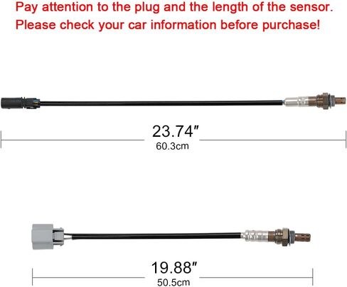 JDMON 2PCS Oxygen O2 Sensor Upstream Downstream Replacement for 2009-2012 Hyundai Sonata L4 2.4L, 2011-2013 Kia Optima Compatible with 250-24913, 250-25017 in Saudi Arabia