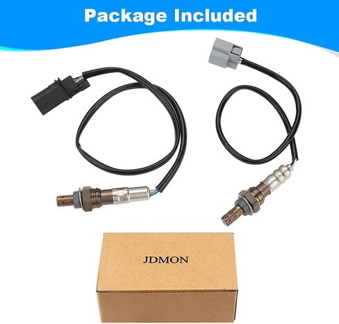 JDMON 2PCS Oxygen O2 Sensor Upstream Downstream Replacement for 2009-2012 Hyundai Sonata L4 2.4L, 2011-2013 Kia Optima Compatible with 250-24913, 250-25017 in Saudi Arabia