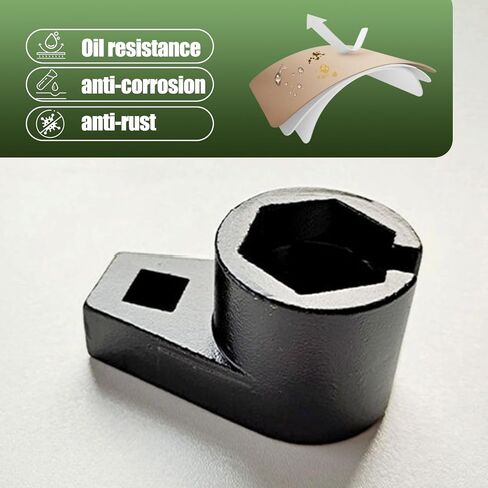 1 PC Car Offset Oxygen Sensor Socket, Waterproof Durable Metal Vehicle Offset Oxygen Sensor Plug Accessories, Universal Oxygen Sensor Offset Puller for Most Models Cars (Black) in Saudi Arabia