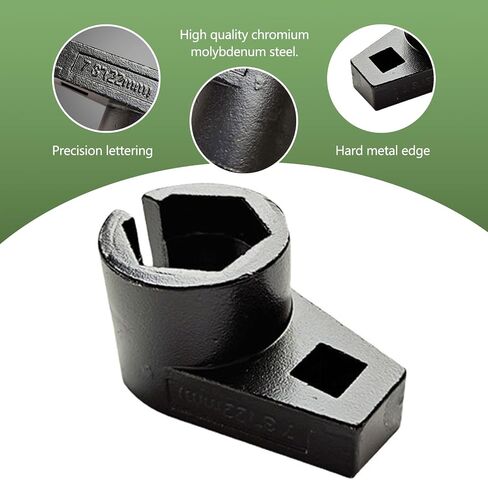 1 PC Car Offset Oxygen Sensor Socket, Waterproof Durable Metal Vehicle Offset Oxygen Sensor Plug Accessories, Universal Oxygen Sensor Offset Puller for Most Models Cars (Black) in Saudi Arabia