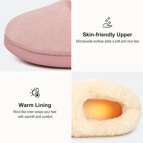 EverFoams Women's Faux Fur Bootie Slippers Ladies House Shoes with Bedroom Memory Foam and Indoor Outdoor Rubber Sole Tan, 9-10 US in Saudi Arabia