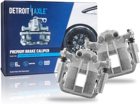 Detroit Axle - Rear Brake Calipers w/Brackets Replacement for 2008-2013 Nissan Rogue, 2014-2015 Rogue Select - 2pc Set in Saudi Arabia