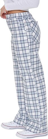 Forever 21 Women's Plaid Wide-Leg Pants in Saudi Arabia