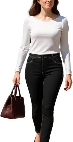 iCantoo/Sun Moda Slim Leg Ankle Pant Made in USA in Saudi Arabia