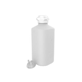 Heavy Duty Autoclavable Polypropylene Vacuum Bottle, 2L, with 53mm (53B) Tangle Free VersaCap, Two 1/4 Inch Hose Barbs and Sealable Vent Port