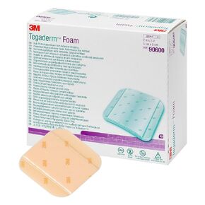 3M™ Tegaderm™ ضمادة إسفنجية عالية الأداء غير لاصقة، 90601، 4 بوصة × 4 بوصة (10 سم × 10 سم)، 10/قطعة 4 قيراط/علبة