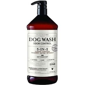 Dog wash Odor Control 5-in-1, Cleanse, Condition, Deodorize, Soften and Detangle, Made in The U.S.A Large 1 Liter Size 32 oz.…