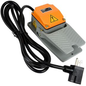 TEMCo Foot Switch Cast Aluminum 15A SPDT NO Electric Pedal Momentary 10ft Plug CN0357