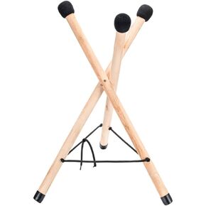 Vaguelly Portable Tripod Show Racks for Floor Wood Display Stand Drum Sticks Holder Hand Pan Drum Stand Steel Drums Instruments for Adults Wood Tongue Drum Stand Wooden Hand Drum Holder