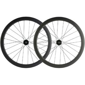 SUPERTEAM Carbon Fiber Disc Brake Wheelset 700c Road Wheel 25mm Width UD Matt 30/40/45/55mm (45mm, CX3 Hub Center Lock 12 * 100-12 * 142mm Thrux Axle)