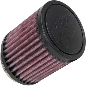 K&N Universal Clamp-On Air Intake Filter: High Performance, Premium Washable Replacement Air Filter: Flange Diameter: 2.4375 In, Filter H: 4 In, Flange L: 0.625 In, Shape: Round, RU-0800, Black, 72 mm