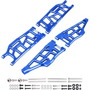 HobbyPark Anodized Aluminum Lower Arms for Arrma Kraton, Notorious, Talion, Outcast 6S Blx – High-Performance Front & Rear Upgrade Set (4-Pack) (Green)