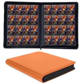 1000+ Pockets Trading Card Binder, 16-Pocket Card Ablum Compatible with lorcana,MTG,Sports Cards & Other Standard Size Trading Card（BLACK)