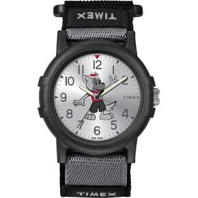 Timex Tribute Unisex Collegiate Recruit 38mm Watch - NC State Wolfpack Black Fabric Strap