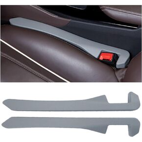 Car Seat Gap Filler Universal Fit Orgaziner for Car, SUV, Truck to Fill The Gap Between Side Seat and Console Stop Cellphone, Wallet, Keys, Coins from Dropping, 2 Pack (Black)