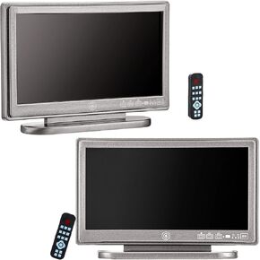Skylety 2 Pieces 1:12 Miniature TV Television with Remote Control Dollhouse Television Dollhouse Mini Furniture Model Toy Dollhouse Decoration Accessories
