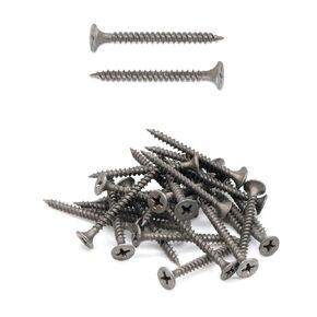 100pcs #6 x 2" Flat Head Phillips Drywall Screws Fine Thread Sharp Point Wood Screw, Carbon Steel 1022A, Gray Phosphate