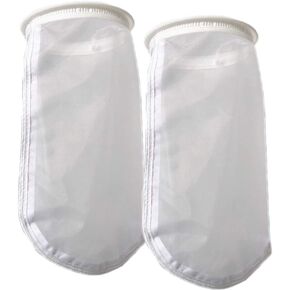 2 Pack Nylon Mesh Filter Socks NMO 500 Micron - 7 Inch Ring by 18 Inch Long Bag - Filter Bags Liquid Filtering
