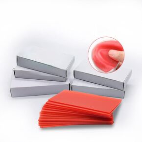 Base Plate Wax Orthodontic Dental Wax Sheets 18PCS, Red Utility Bite Wax Denture Casting Wax Sheet Supply for Modelling|Filling|Lab Equipment - 12 Months Warranty