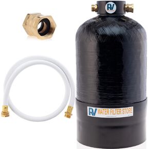 Essential Portable Water Deionizer .5cu/ft DI Resin w Custom Hose, Long Lasting 300 Gallons, 3/4" Fittings, Provides Deionized Water on Demand for Mobile Spot Free Car Washing