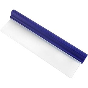 QWORK Water Car Squeegee,12 inch Flexible T-Bar Water Silicone Window Squeegee for Car Or Home Use, Blue