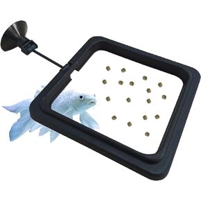 FREESEA Fish Feeding Ring for Aquarium: Square Betta Floating Feeding Ring for Fish tank