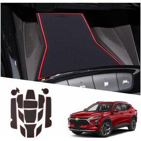 2024 Trax(LT/ACTIV/2RS/LS/1RS) Door Slot Mats for Chevy Trax 2024 Accessories Non-Slip Dust Mats 2024 Chevy Trax Cup Holder Inserts Center Console Liner Compatible with 2024 Chevy Trax(14PCS/Sets)